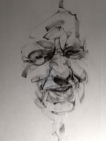 ROGER. Pencil on printer film. 30cm X 21cm